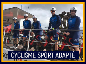 L'équipe de cyclisme sport adapté